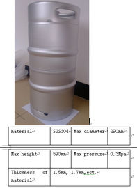 Amerikan Standart Metal Bira Keg,  Spear ile Keg ABD 1 / 4bbl